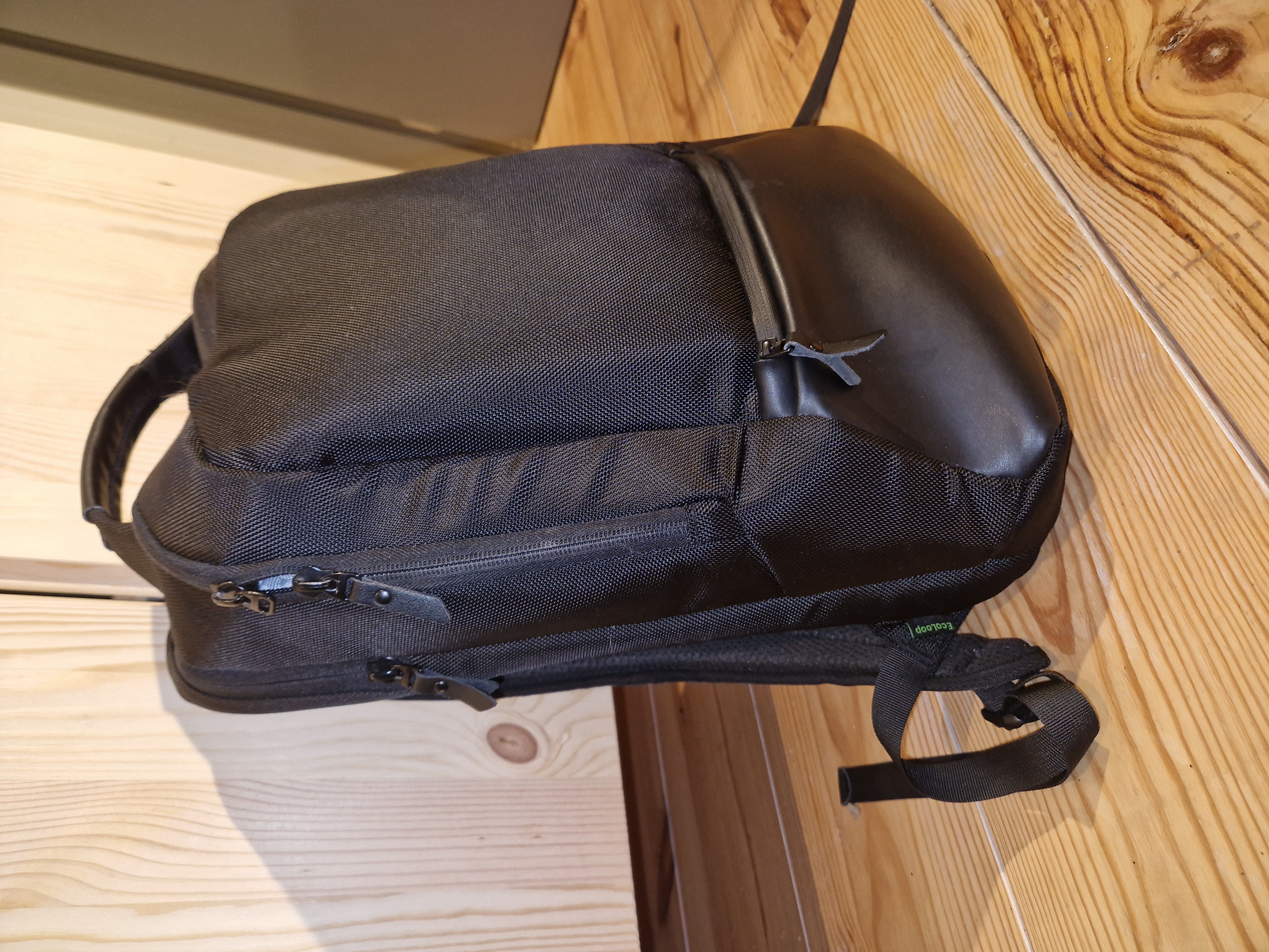 Picture of Dell EcoLoop Premier backpack after one year of use